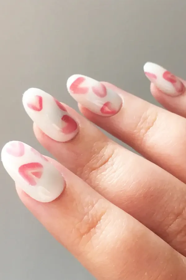 Strawberries Crème French Nails