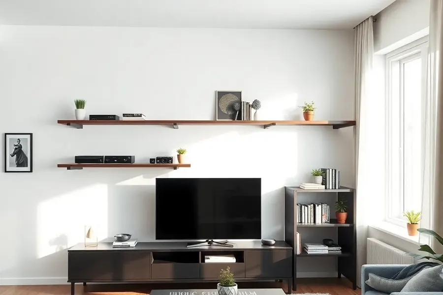 Stylish Storage With Floating Shelves