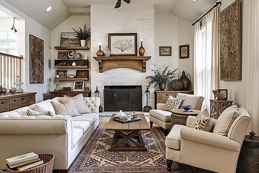 Traditional Farmhouse with Timeless Warmth