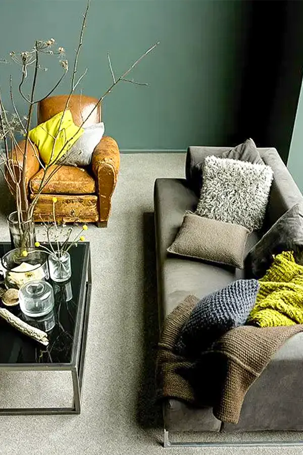 Tranquil Room with Green Hues