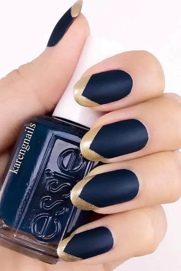 Blue and Gold Matte