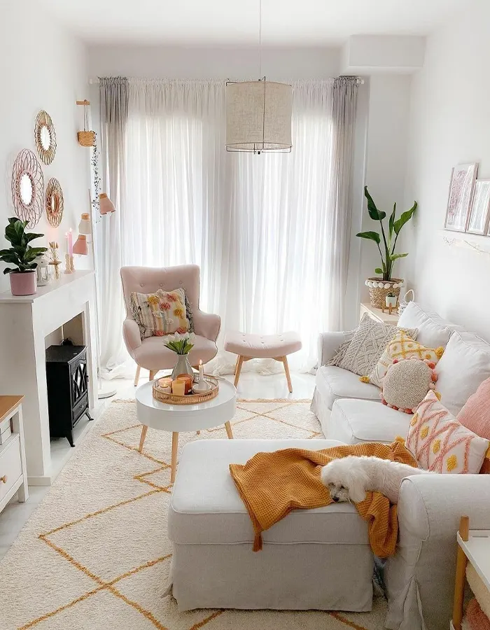 Bright White Living With Soft Color
