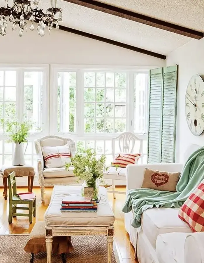 Charming Provence Cottage Living Room