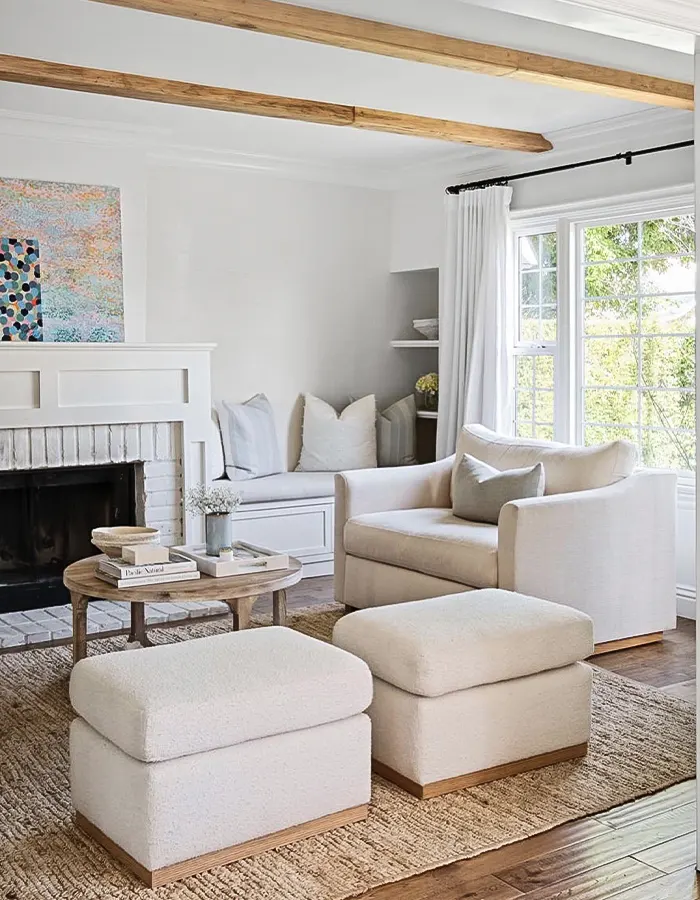 Charming White Cottage With Rustic Touches