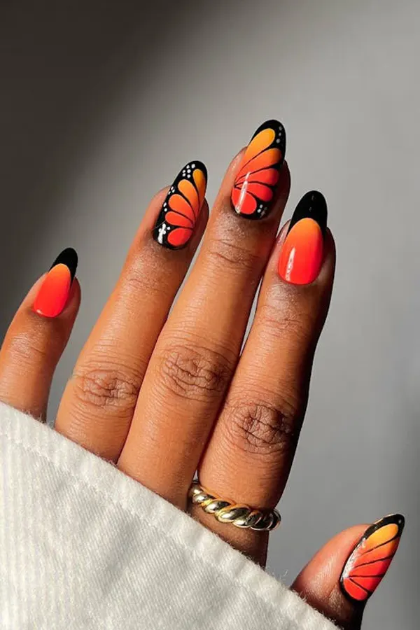 Cool Butterfly Nail Design