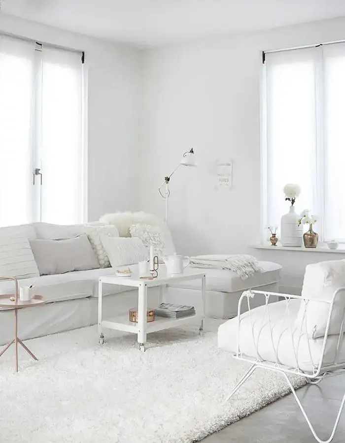 Eclectic White Style With Metallic Accents