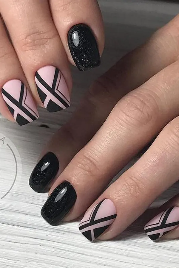 Geometric Nail Art