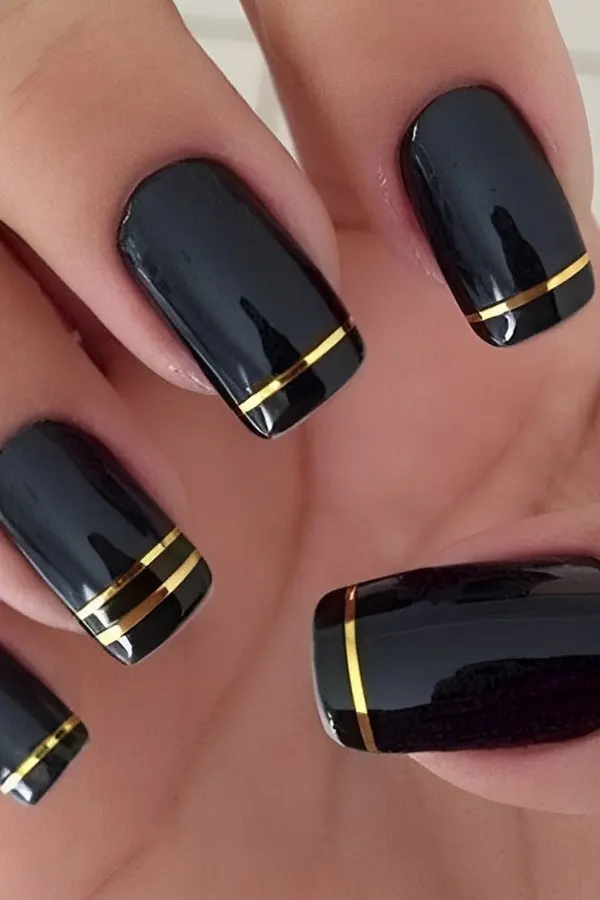 Glossy Black Squares