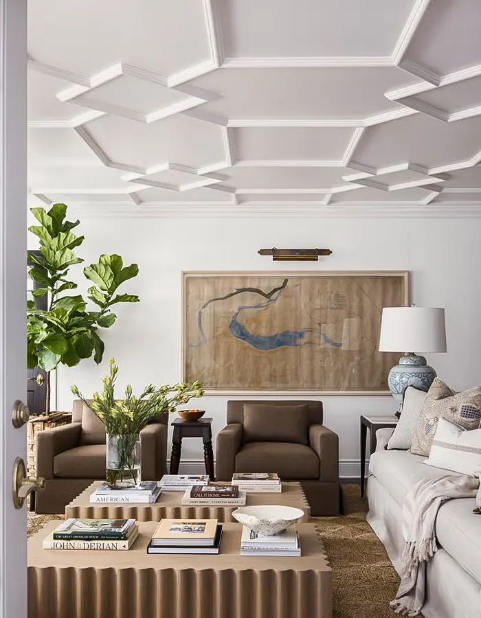 Midcentury Touch with Crown Molding