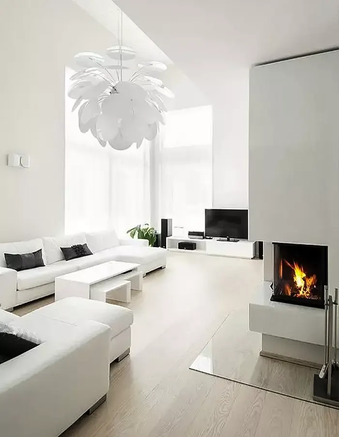 Minimal White Look for Small Spaces