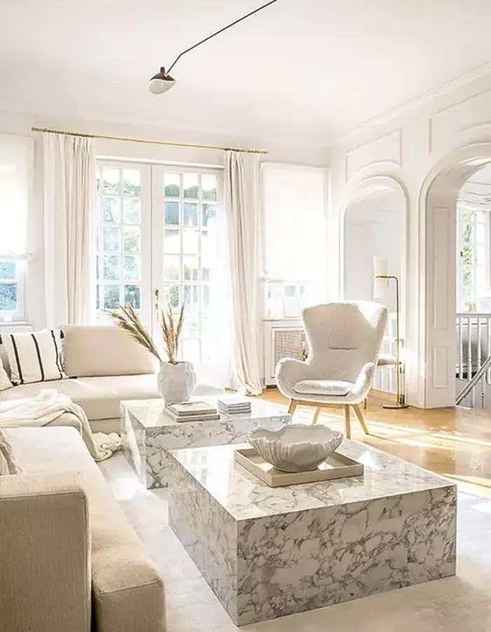 Modern Chic in All White