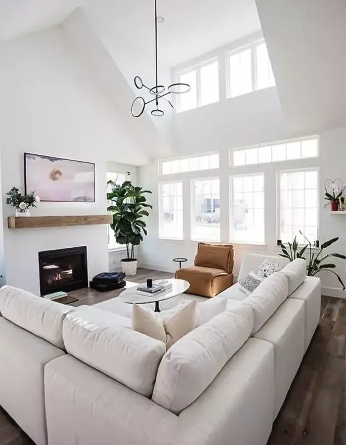 Modern Neutral Space With Warm Whites