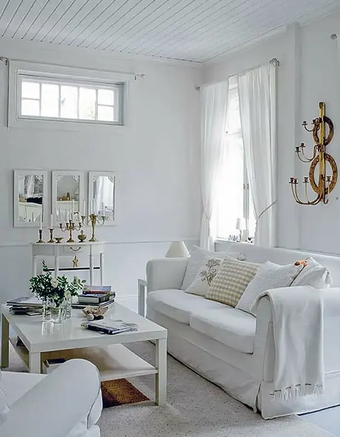 Modern White Space With Soft Light