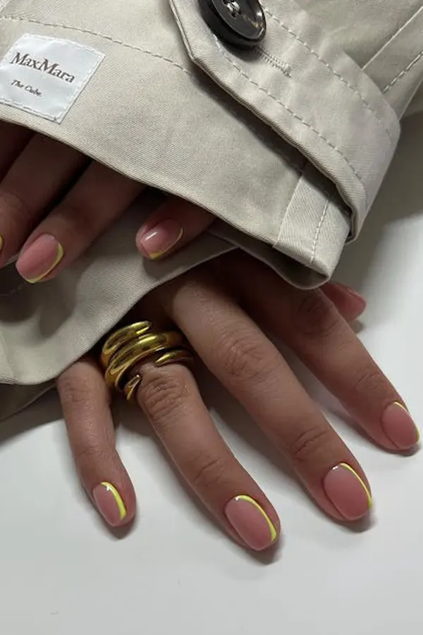 Neon Outline Nails
