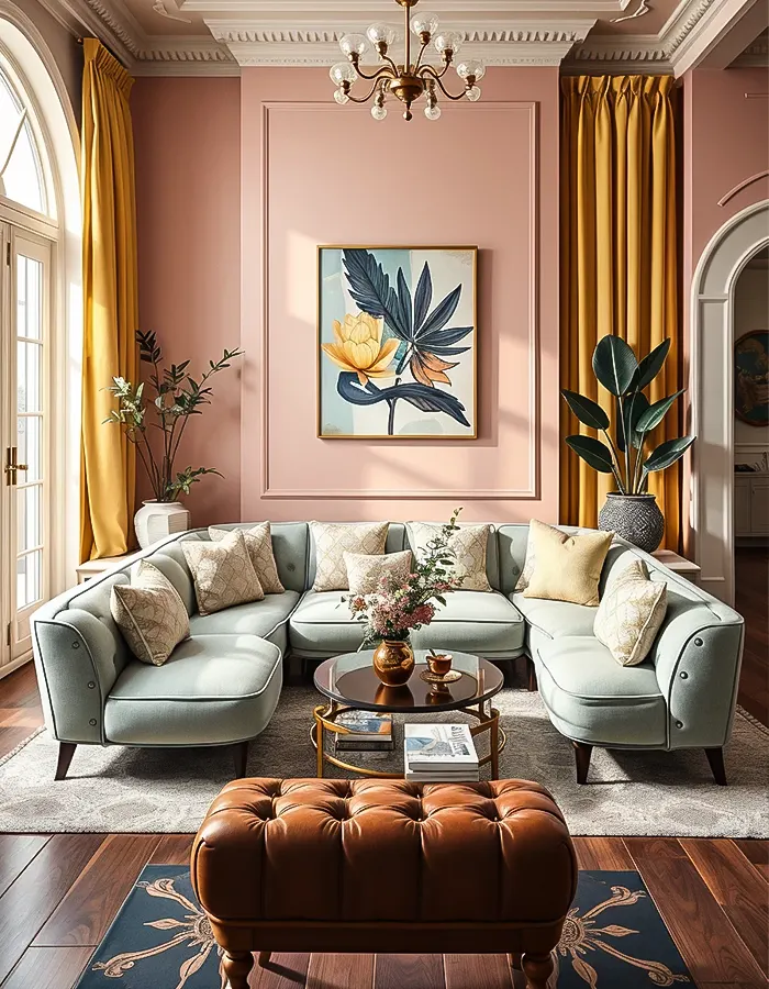 Pastel Color Blocking with Designer Flair
