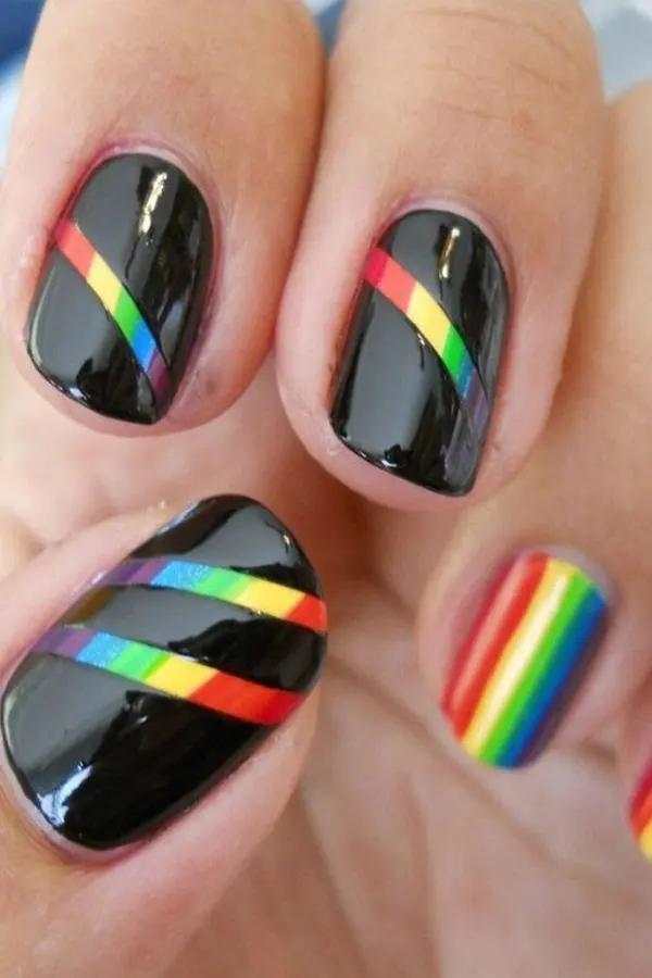 Rainbow Stripe Illusion