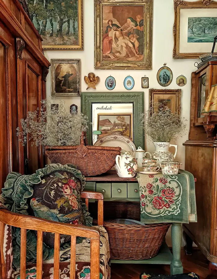 Romantic Vintage Maximalist Corner