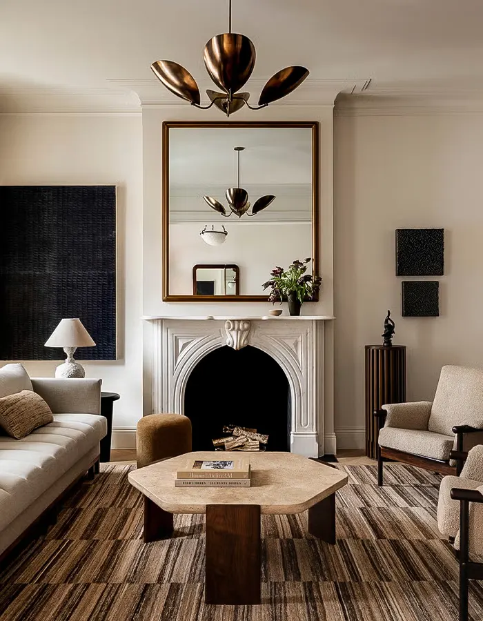 Sculptural Lighting in a Vintage Space