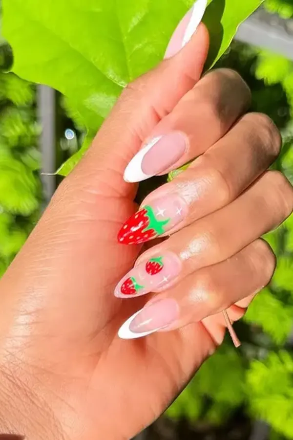 Sweet Fruity French Tips