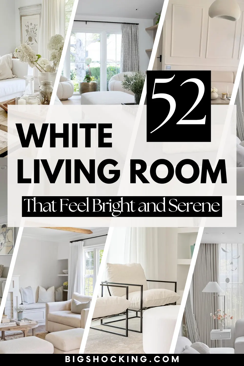 52 White Living Room Ideas That Feel Bright and Serene